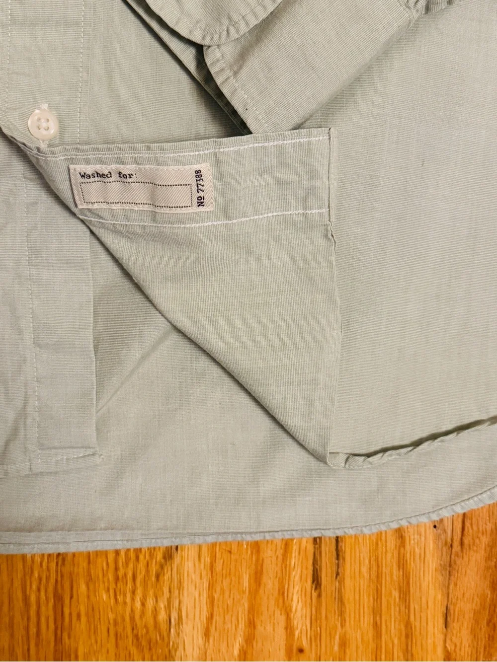 J. Crew Mens Secret Wash Slim Untucked Long Sleeve Button Down Shirt Medium Sage